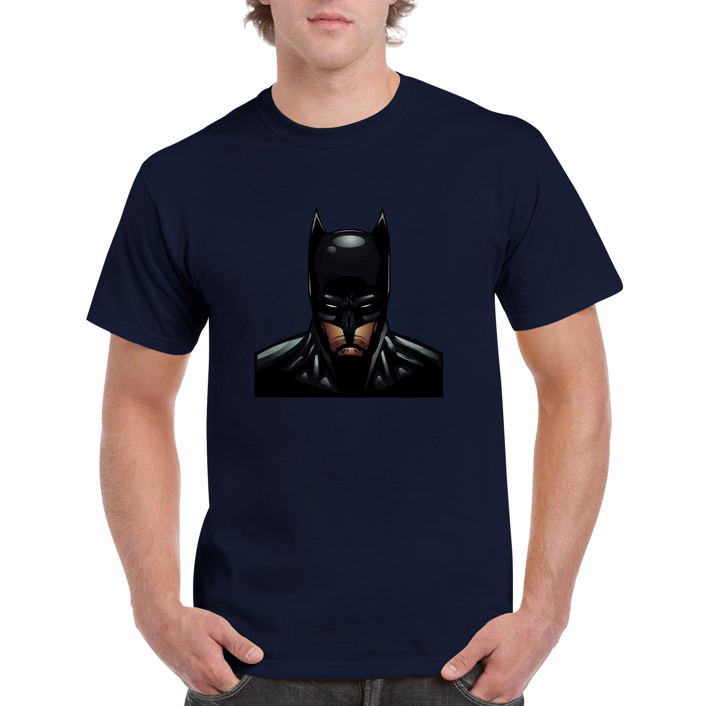 Heavyweight Unisex Crewneck T-shirt Face of a Vigilante