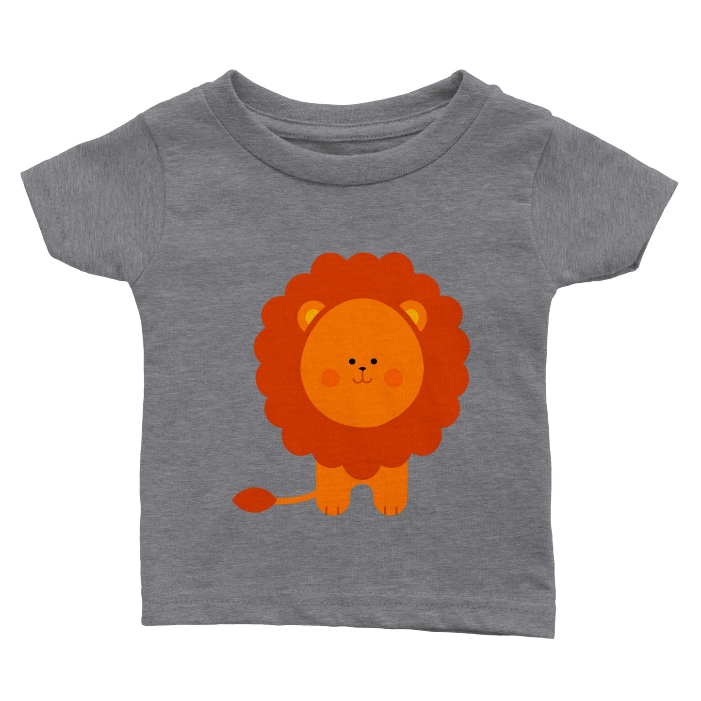 Classic Baby Crewneck T-shirt Cute Lion