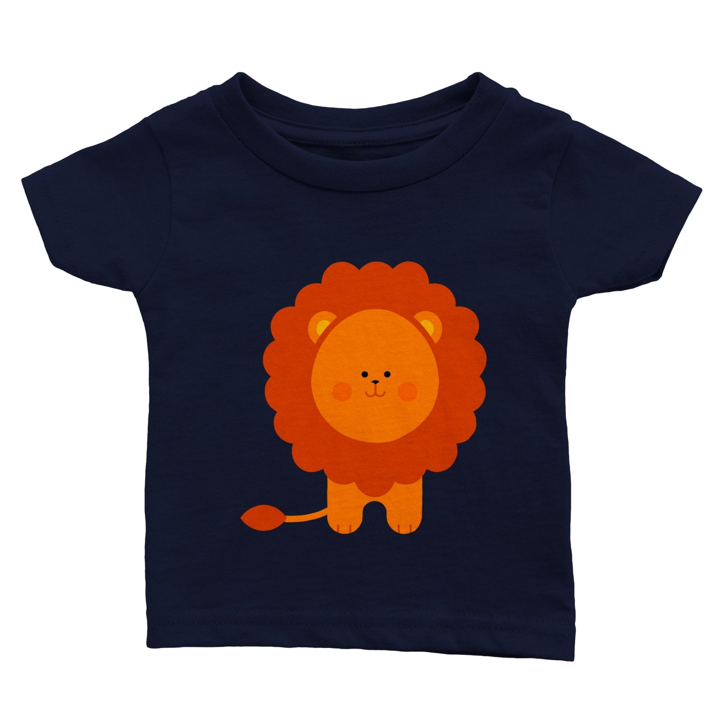 Classic Baby Crewneck T-shirt Cute Lion