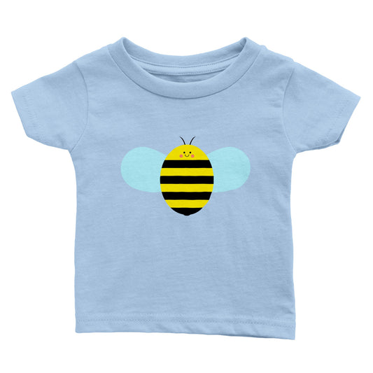 Classic Baby Crewneck T-shirt Happy Bee