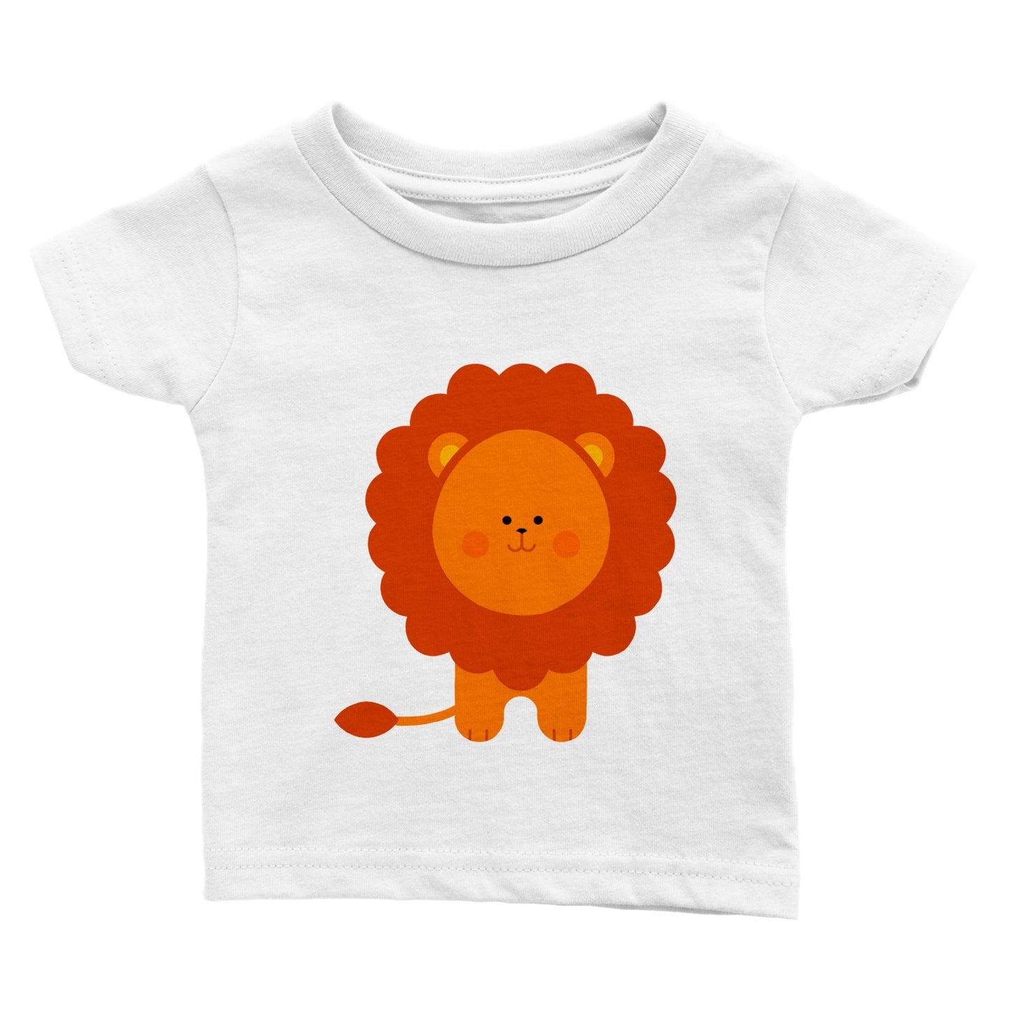 Classic Baby Crewneck T-shirt Cute Lion