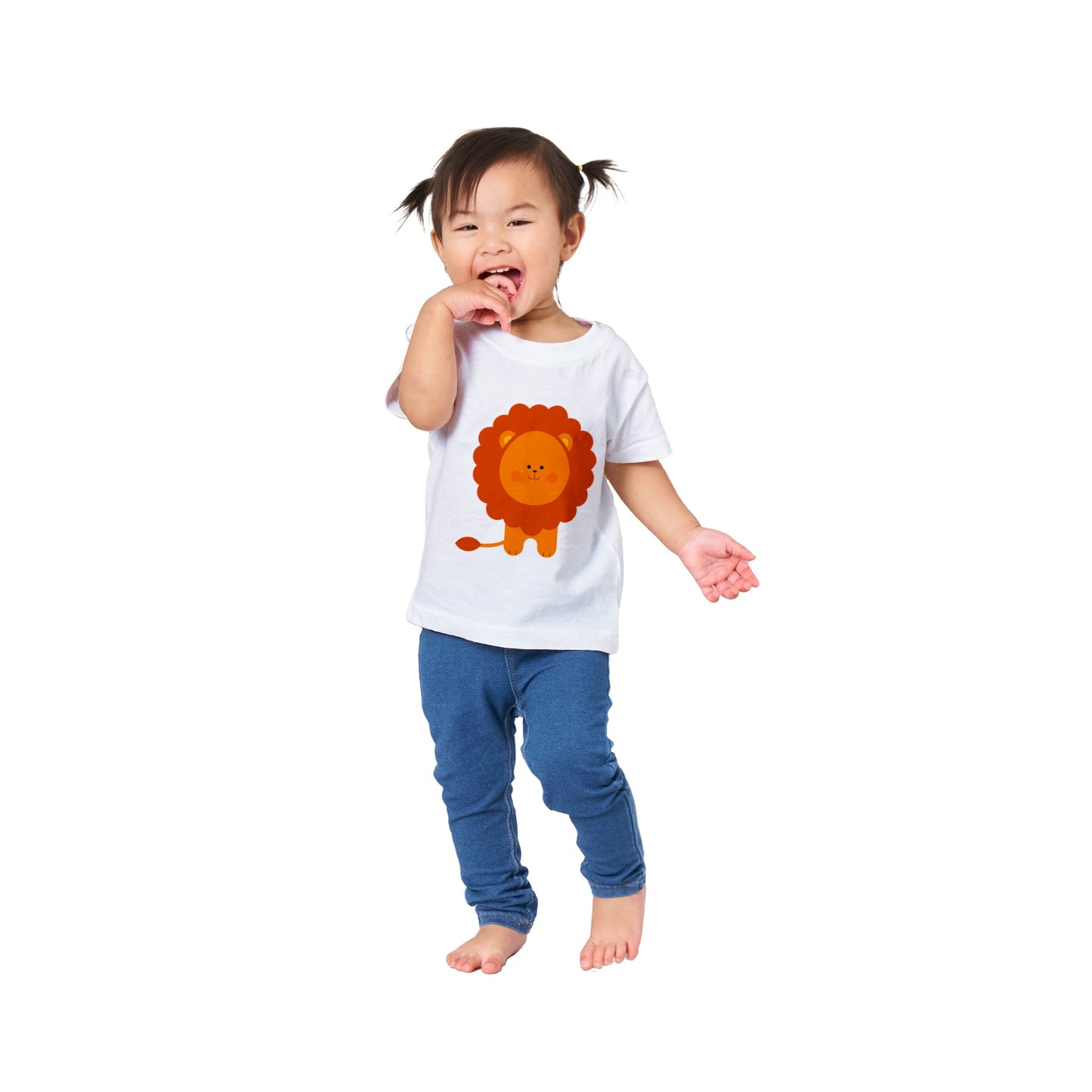 Classic Baby Crewneck T-shirt Cute Lion