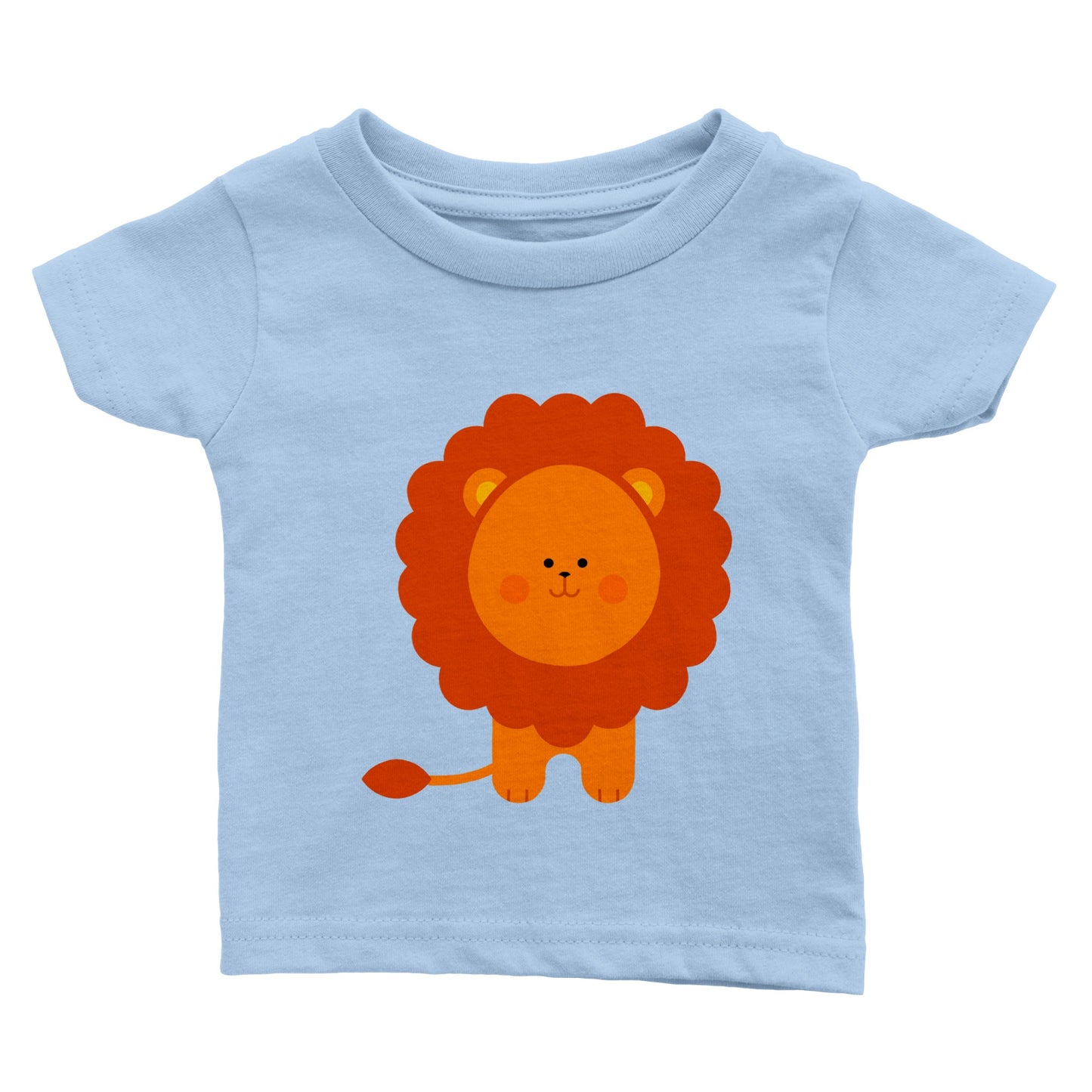 Classic Baby Crewneck T-shirt Cute Lion