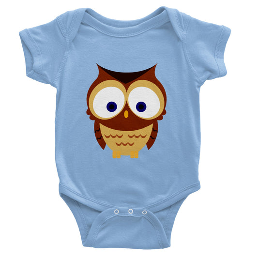 Classic Baby Short Sleeve Bodysuit Cute Owl