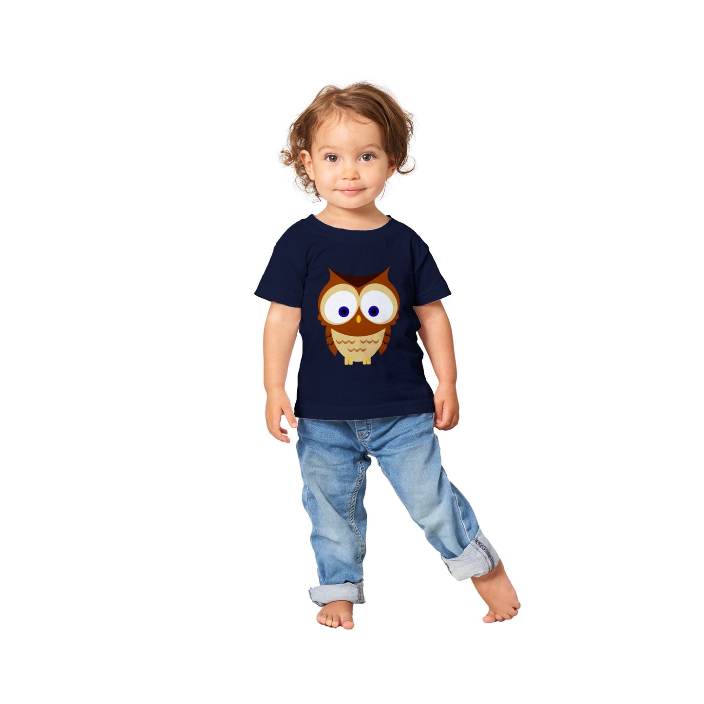 Classic Baby Crewneck T-shirt Cute Owl