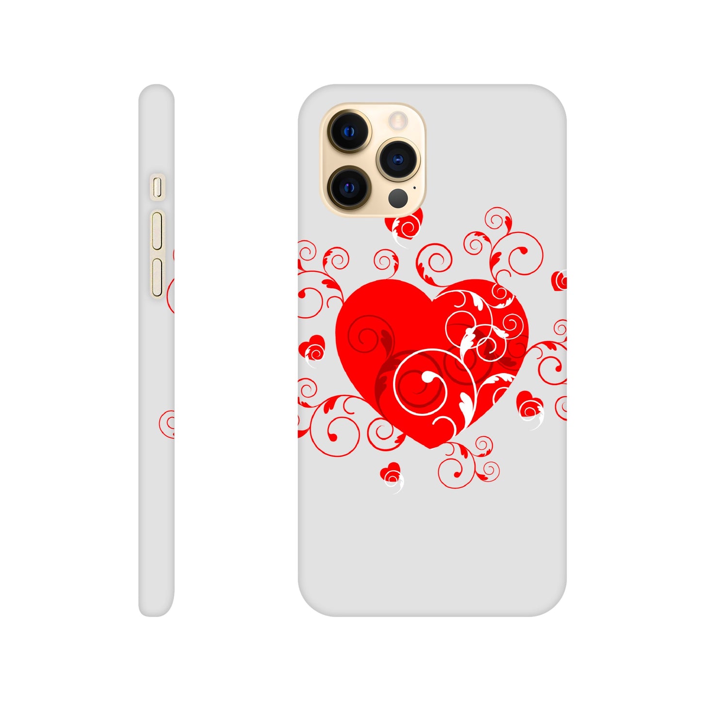 Slim case - Beautiful Heart with Organic design - Valentine