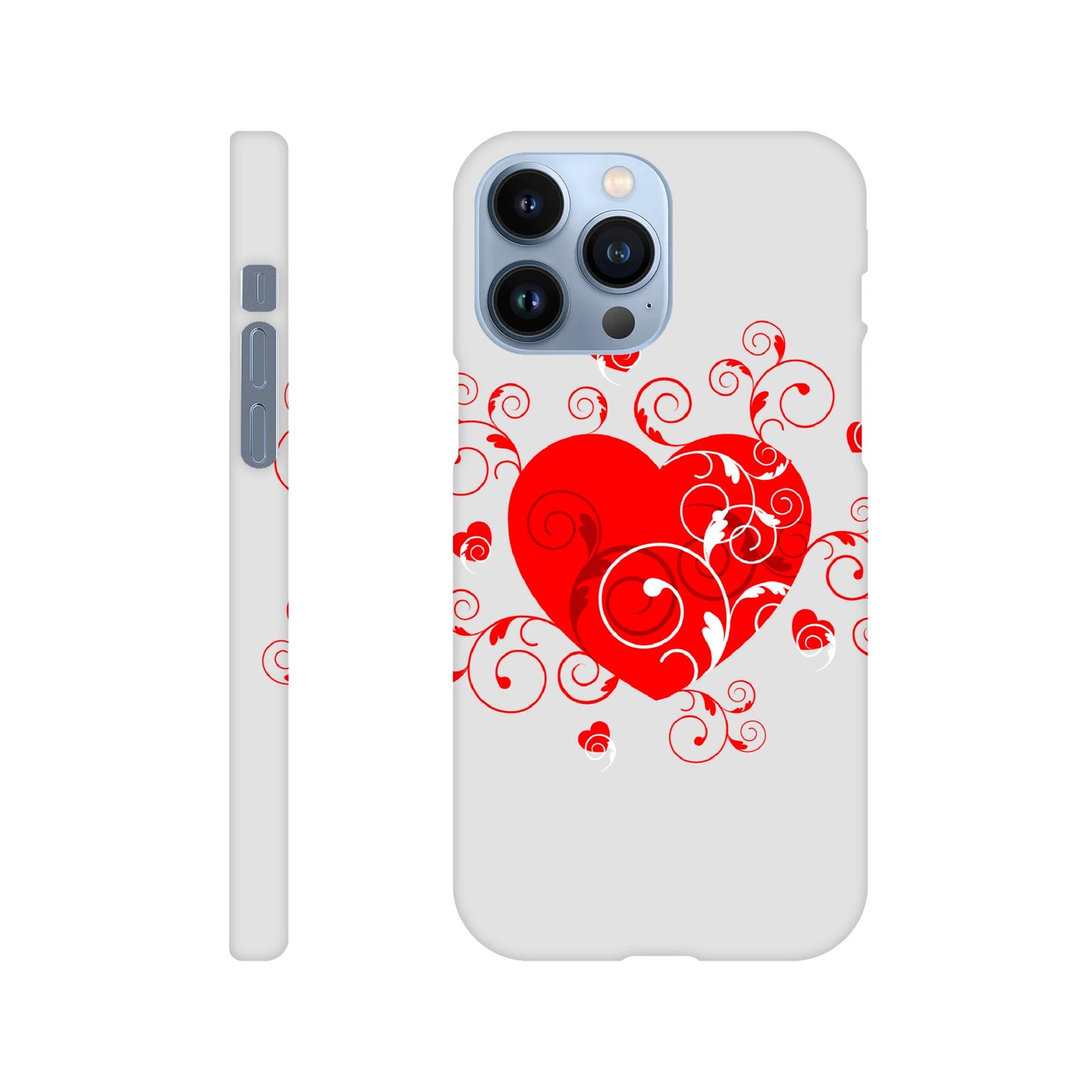 Slim case - Beautiful Heart with Organic design - Valentine