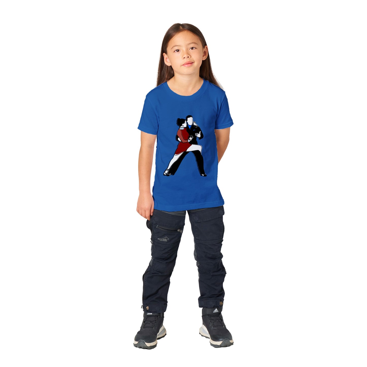 Premium Kids Crewneck T-shirt - Latin Dancers