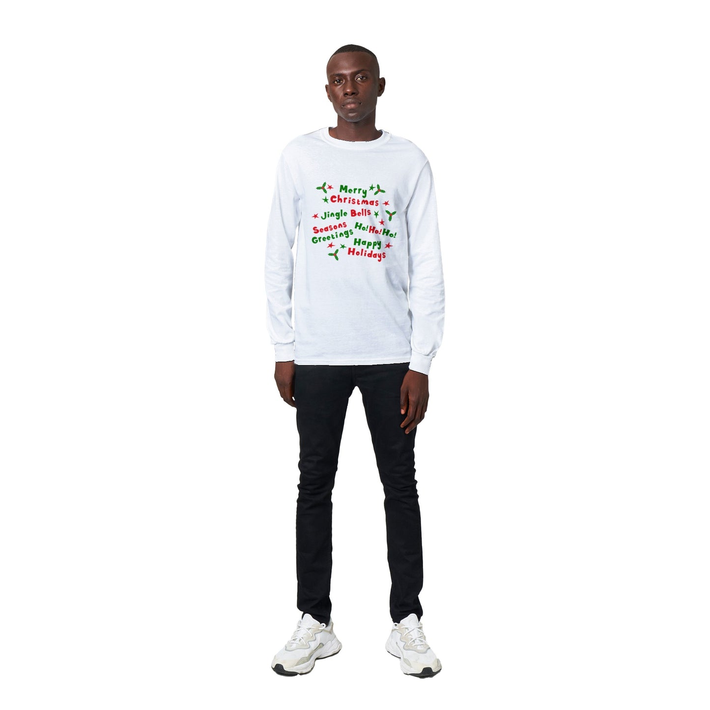 Men's Classic Unisex Longsleeve T-shirt Happy Christmas quotes