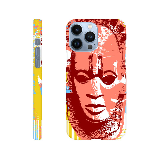 Slim case - Benin Mask. Graphic Stencil-Multi colour