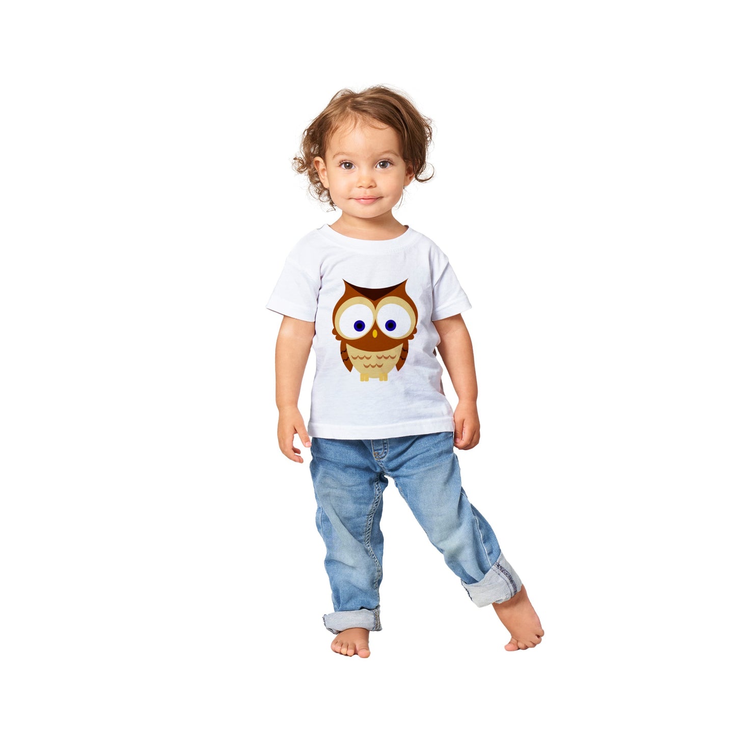 Classic Baby Crewneck T-shirt Cute Owl