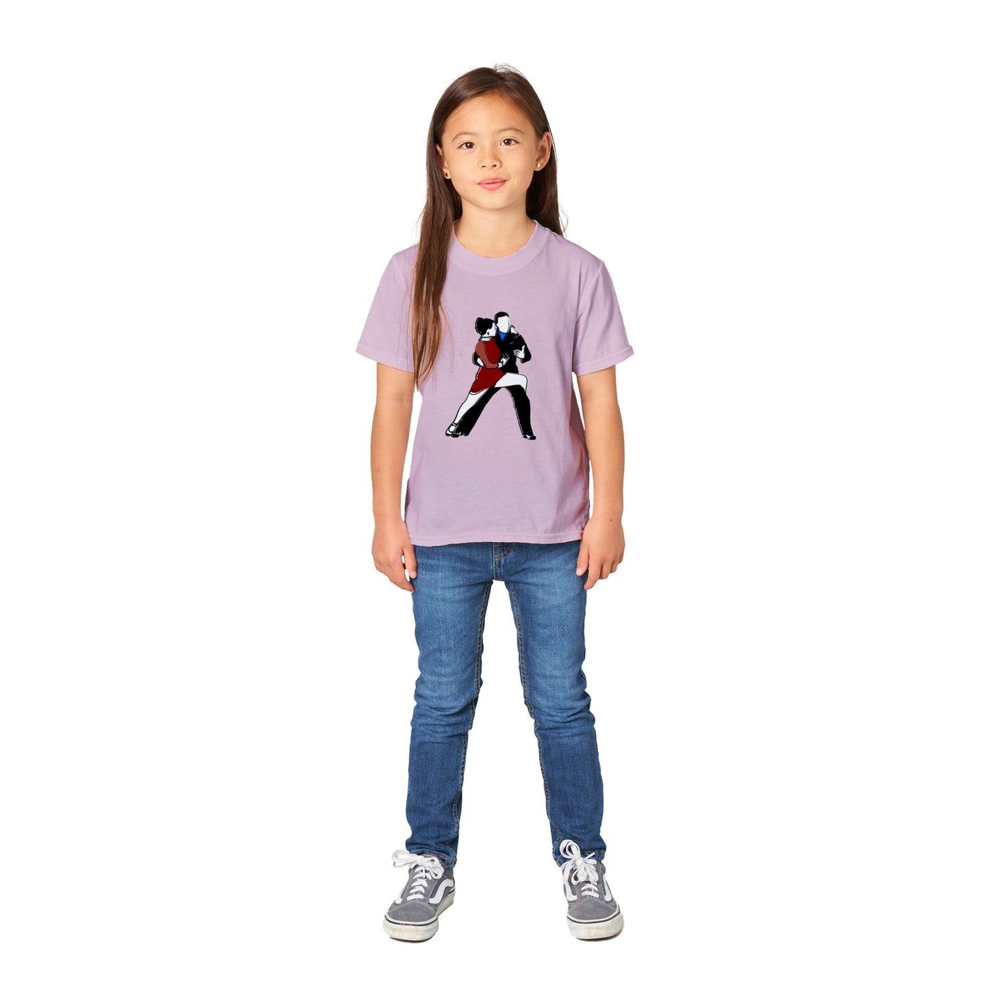 Classic Kids Crewneck T-shirt - Latin Dancers.