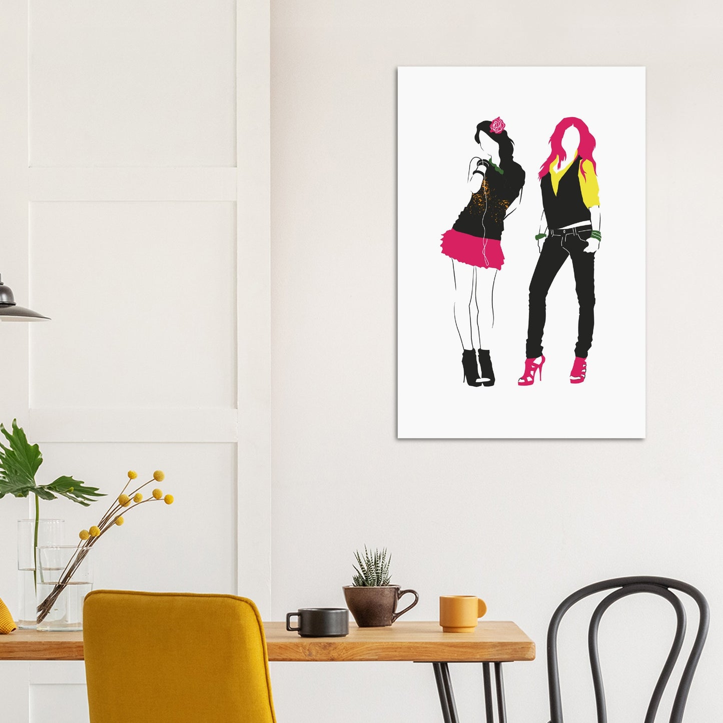 Premium Matte Paper Poster - Two Female Models Striking Poses