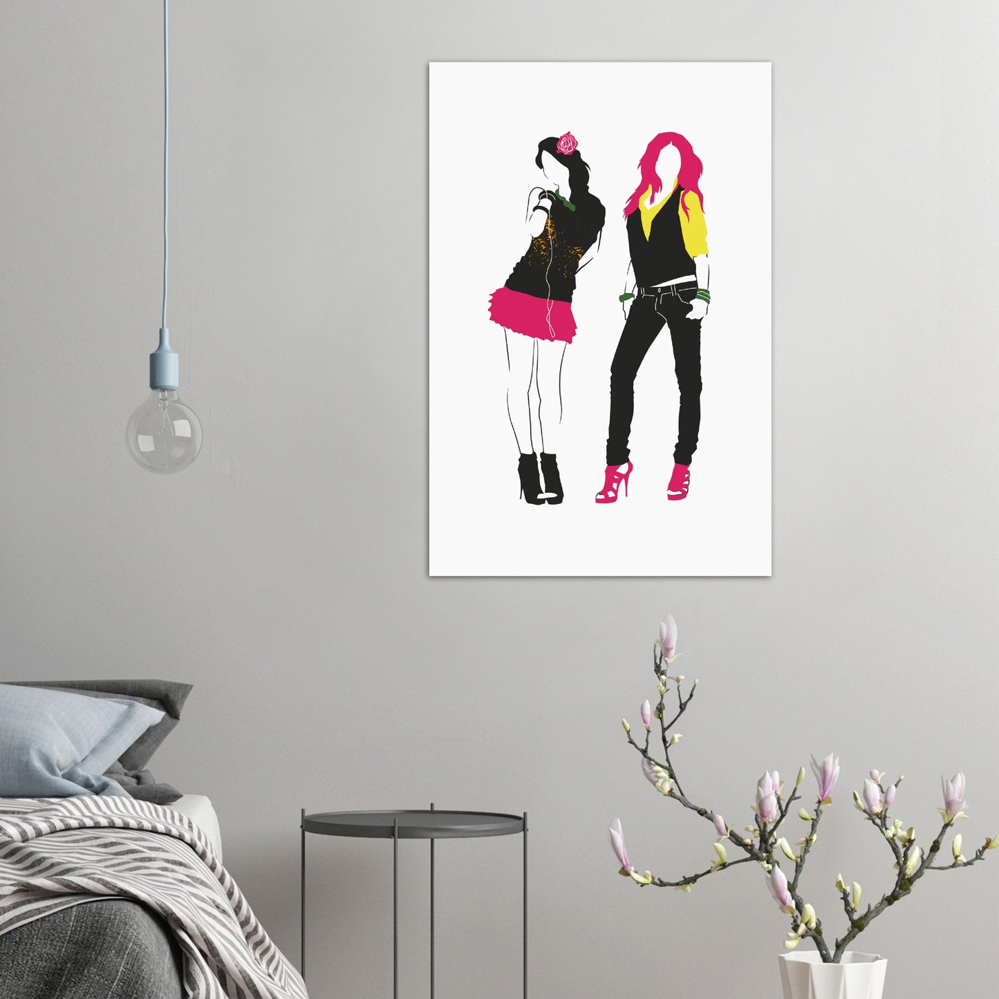 Premium Matte Paper Poster - Two Female Models Striking Poses