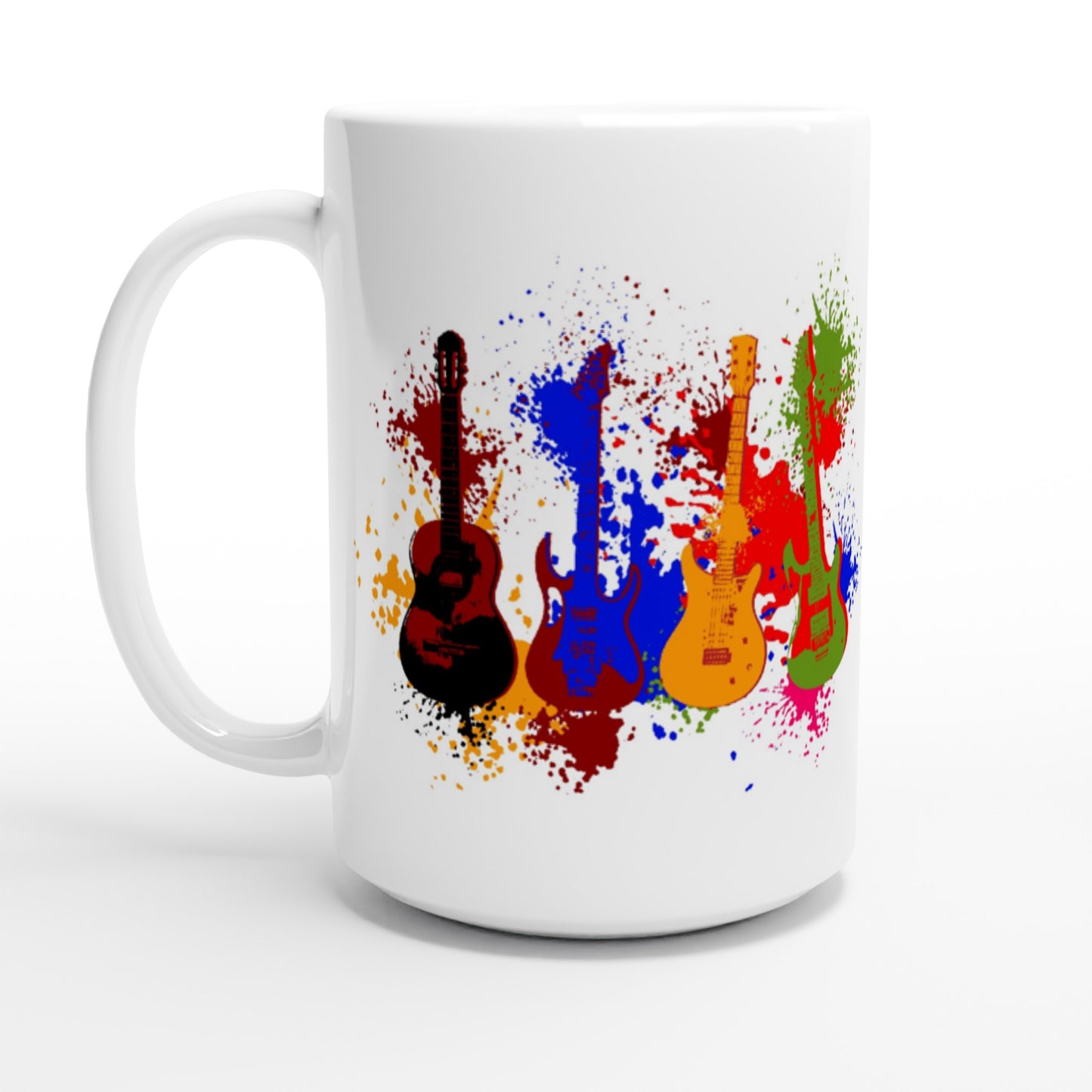 White 15oz Ceramic Mug - The Art in Guitar