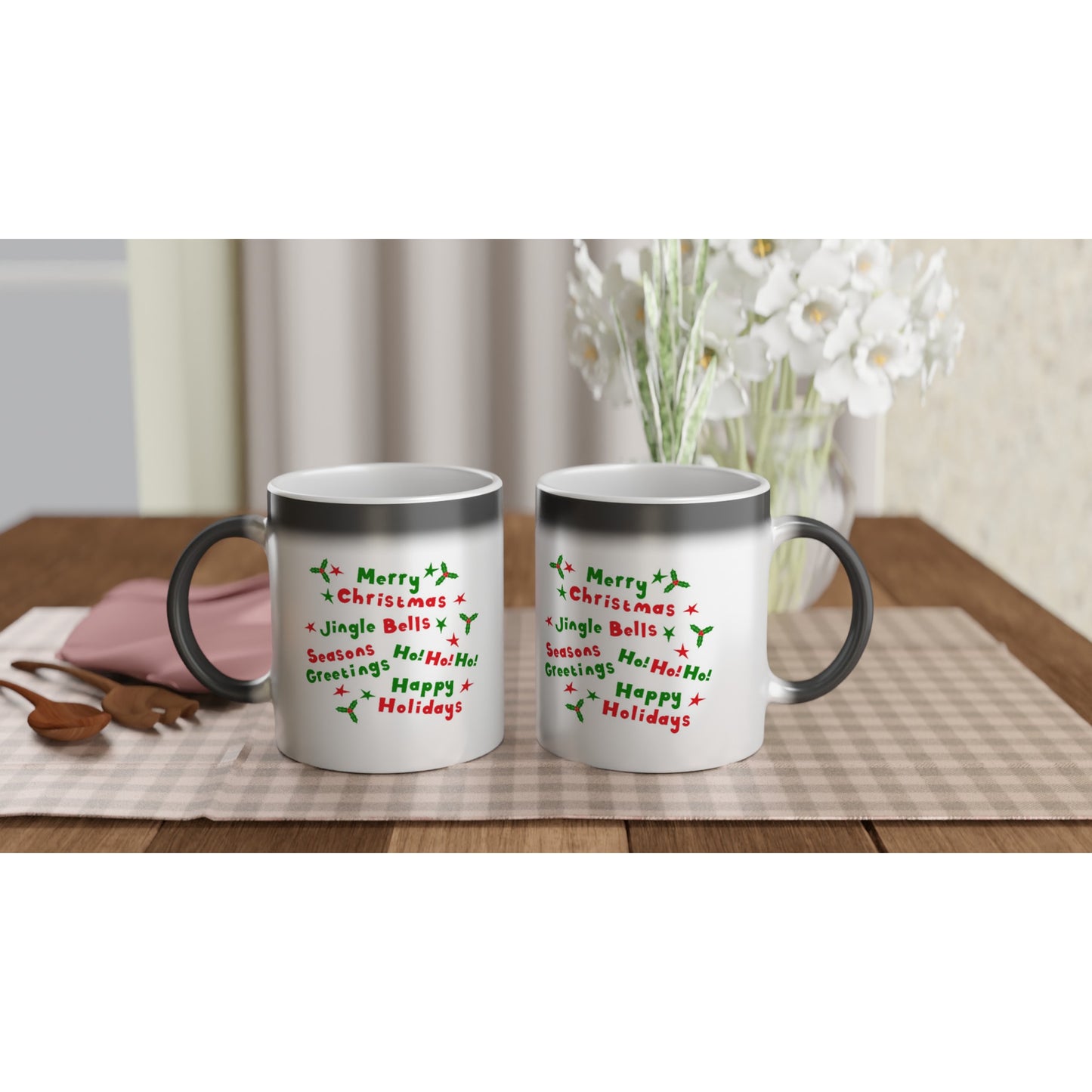 Magic 11oz Ceramic Mug Happy Christmas quotes