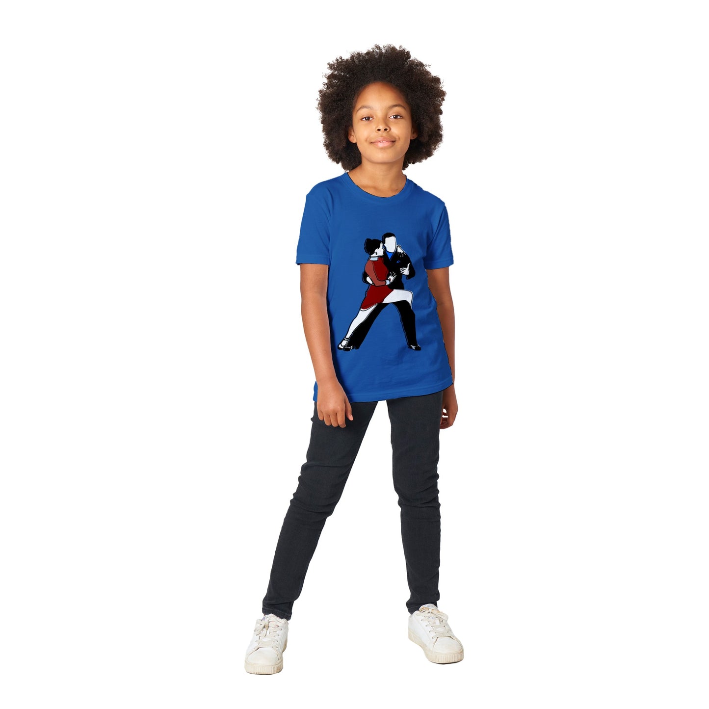 Premium Kids Crewneck T-shirt - Latin Dancers