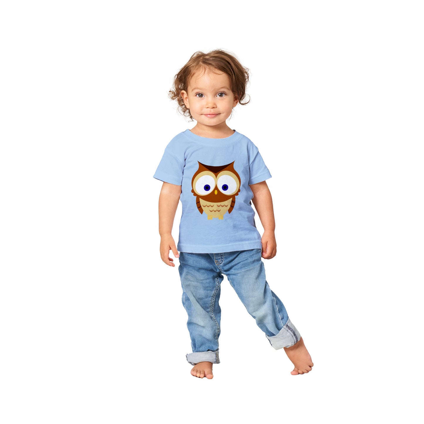 Classic Baby Crewneck T-shirt Cute Owl