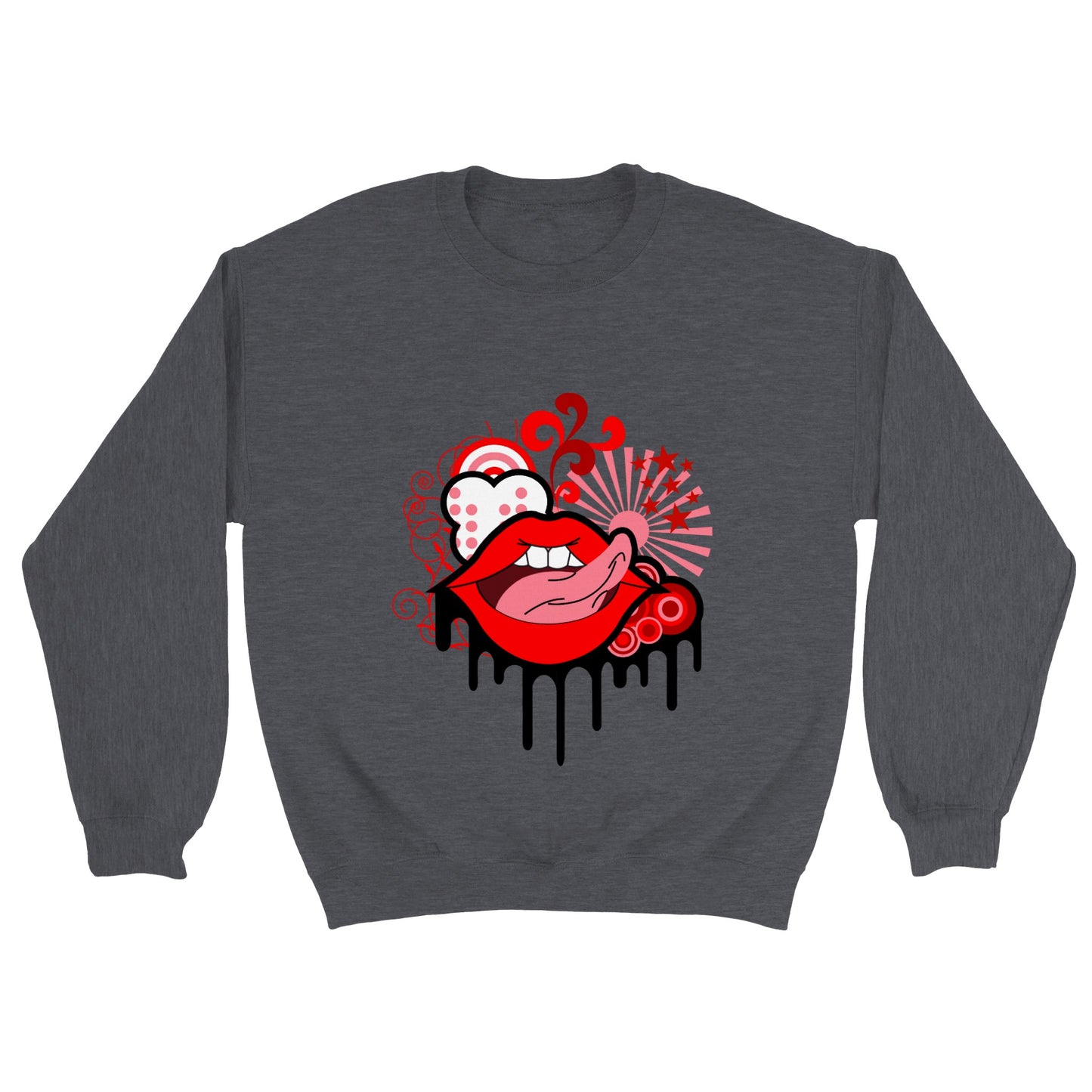 Classic Unisex Crewneck Sweatshirt - Lips Don't Lie