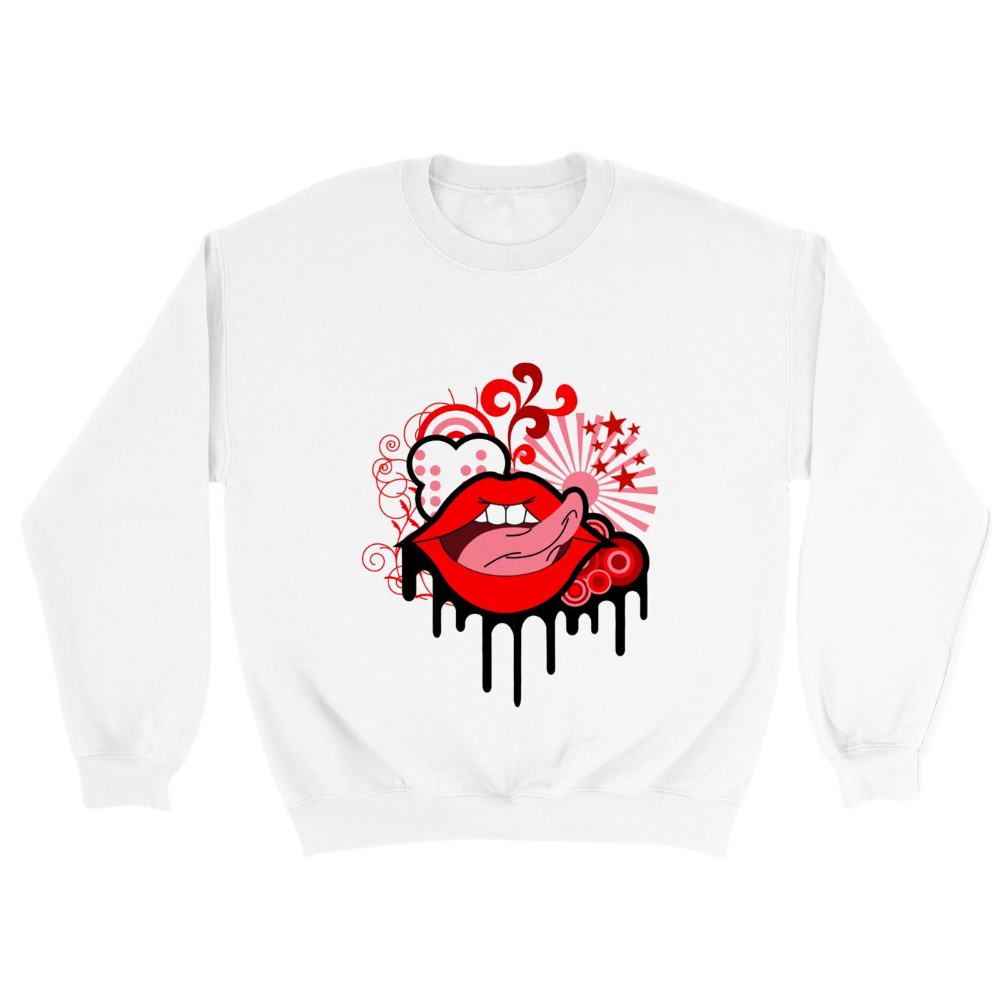 Classic Unisex Crewneck Sweatshirt - Lips Don't Lie