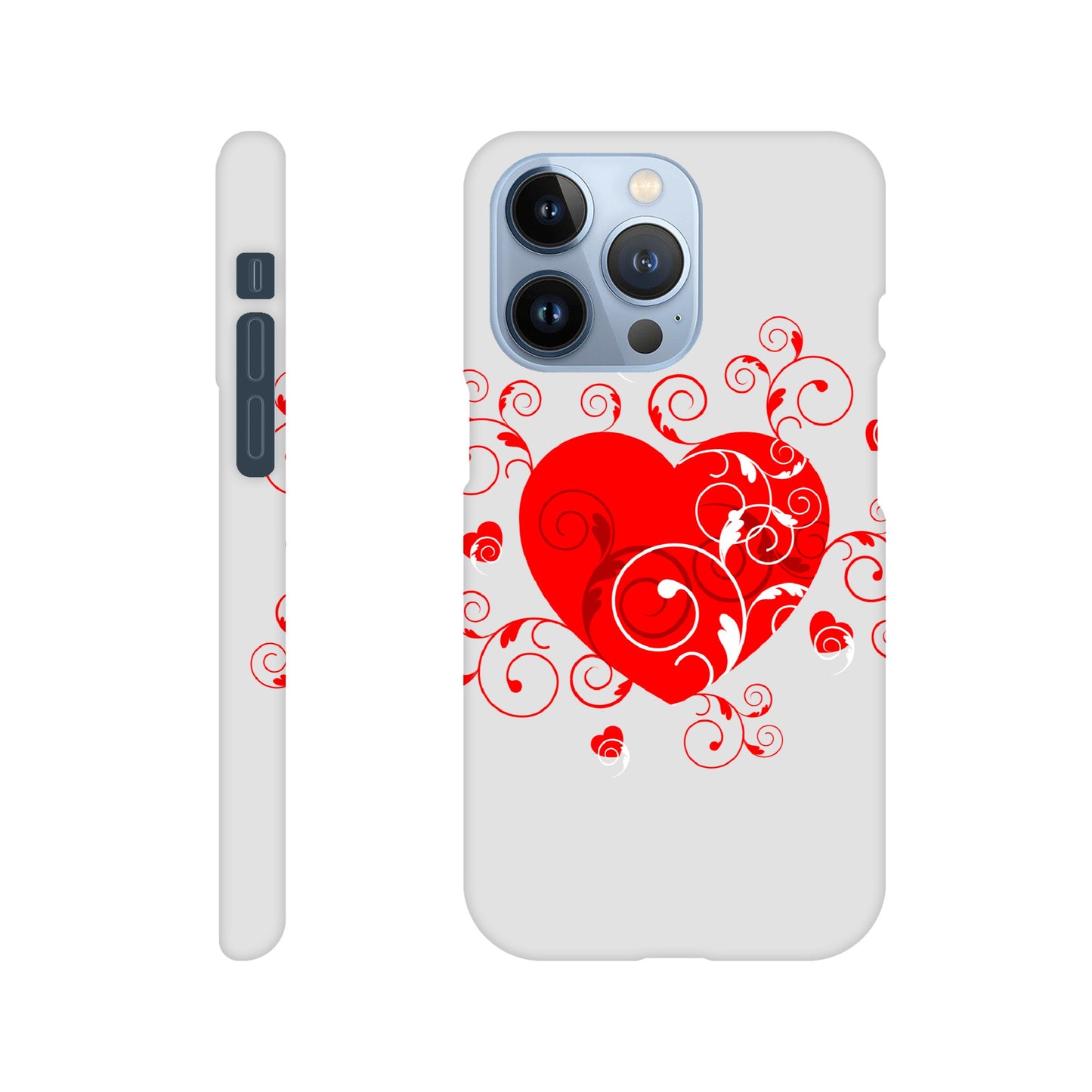 Slim case - Beautiful Heart with Organic design - Valentine