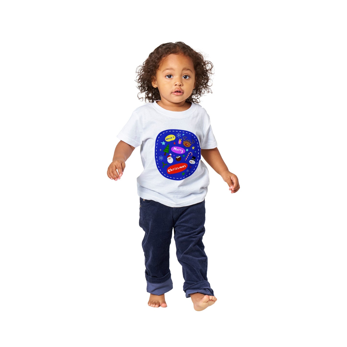 Classic Baby Crewneck T-shirt Have A Christmas - Christmas Icons