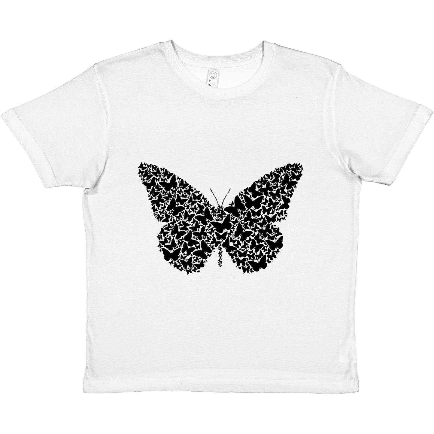 Premium Kids Crewneck T-shirt - When Butterflies are Butterfly - Black