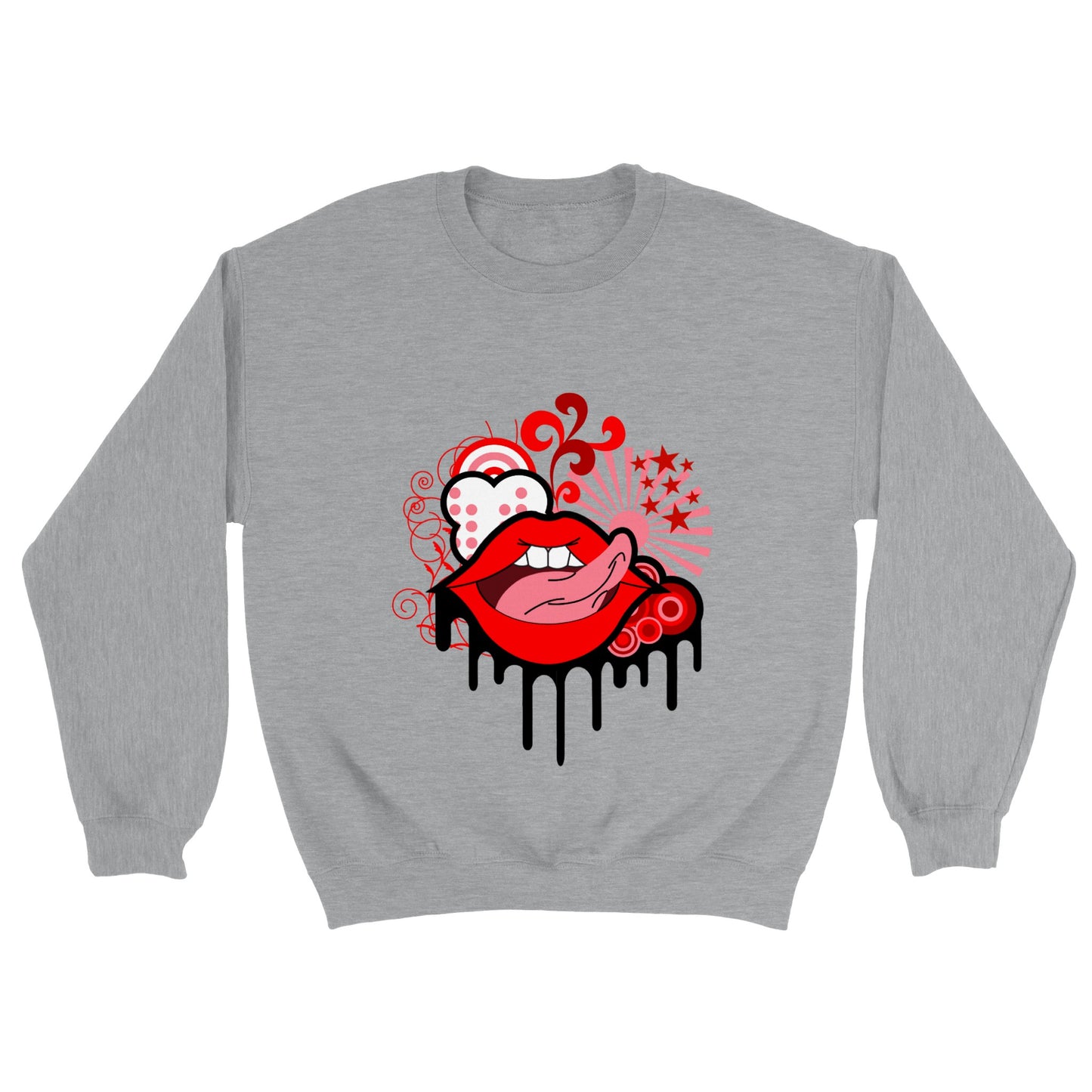 Classic Unisex Crewneck Sweatshirt - Lips Don't Lie