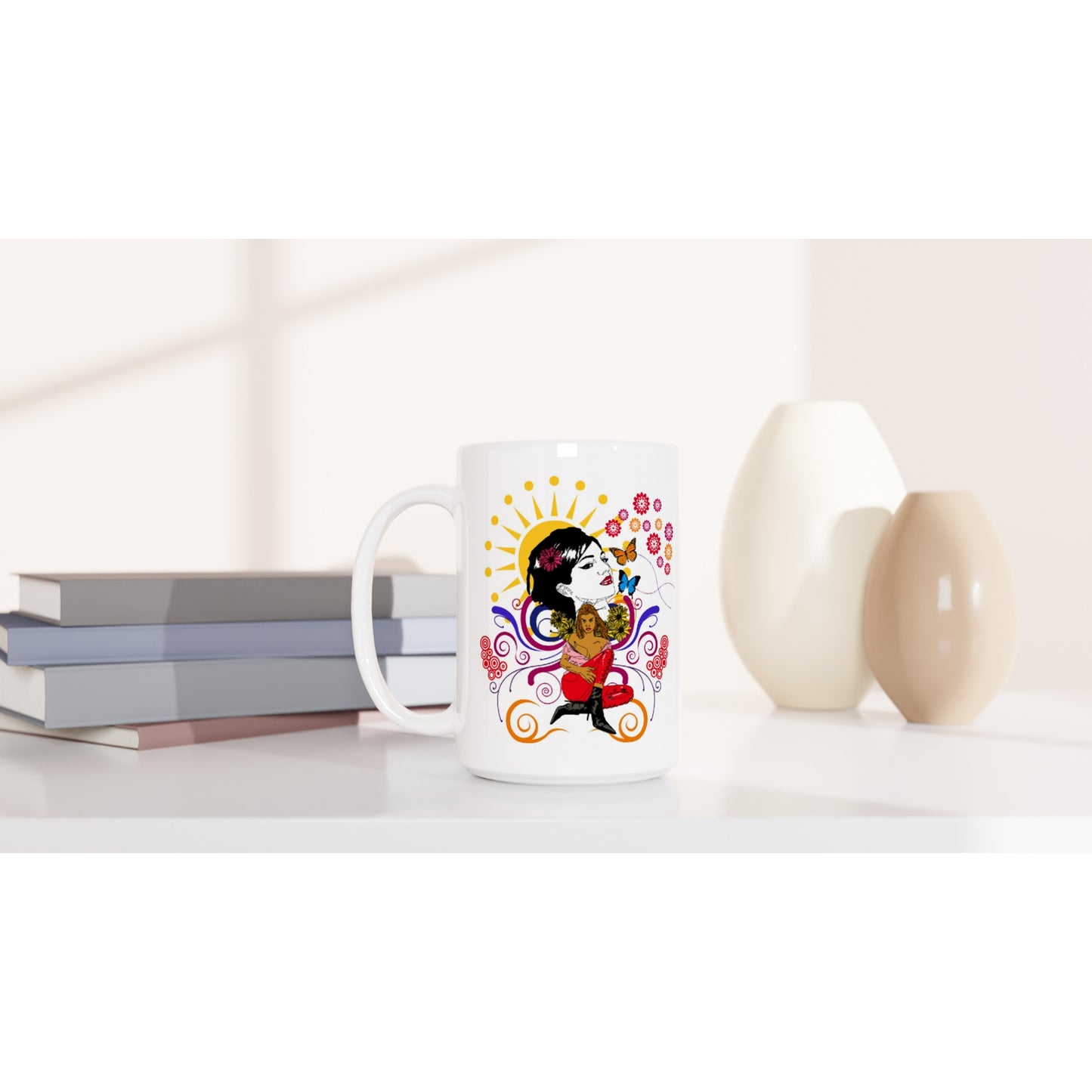 White 15oz Ceramic Mug - Devine Sultry