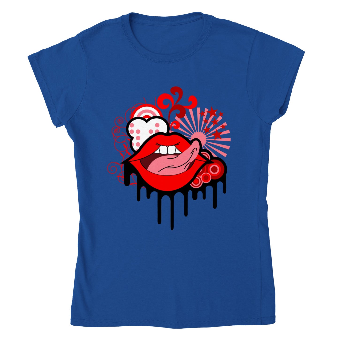 Classic Womens Crewneck T-shirt - Lips Don't Lie