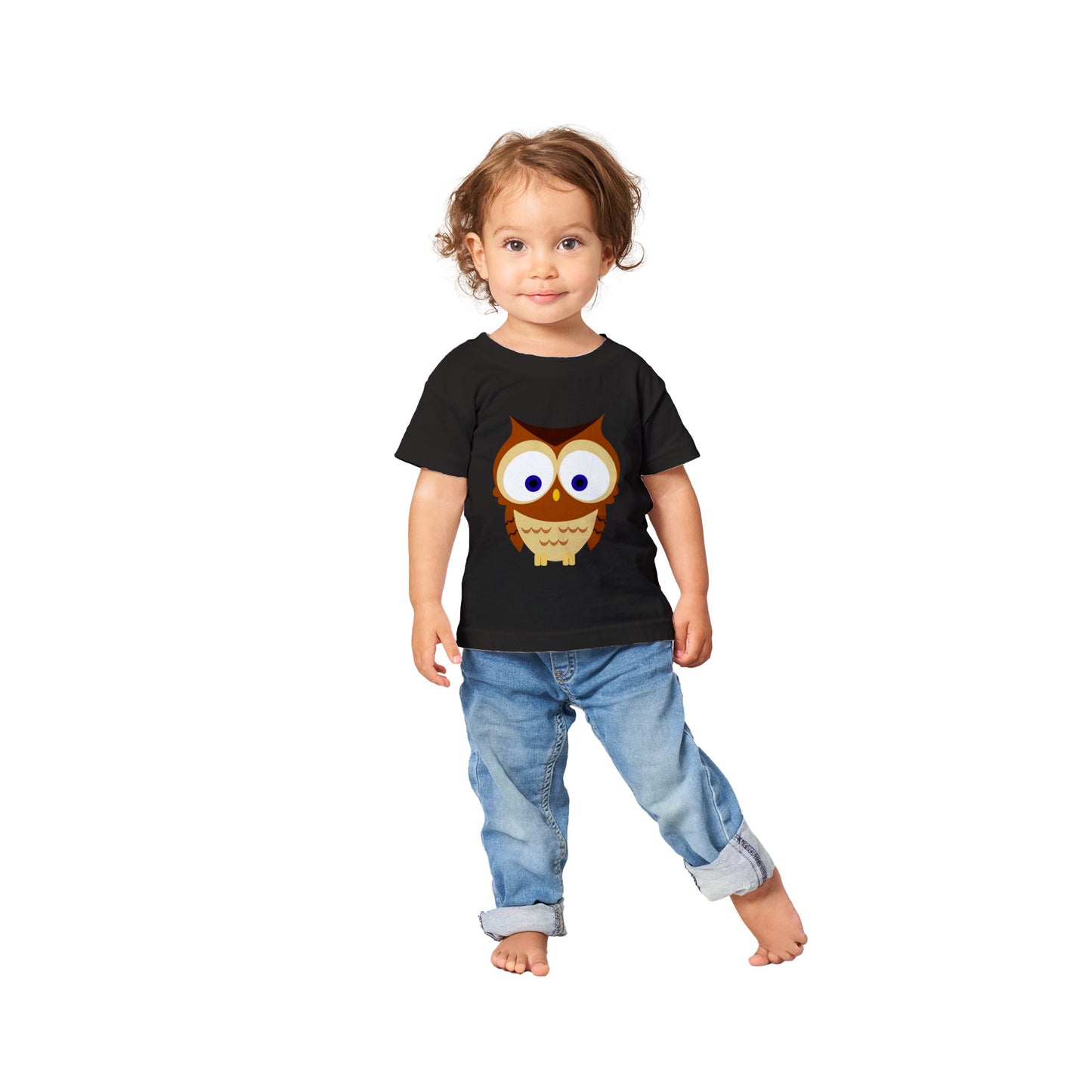 Classic Baby Crewneck T-shirt Cute Owl