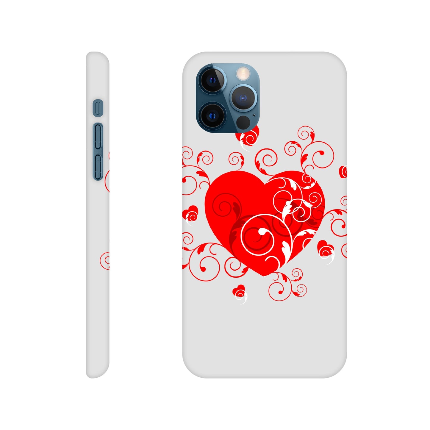 Slim case - Beautiful Heart with Organic design - Valentine