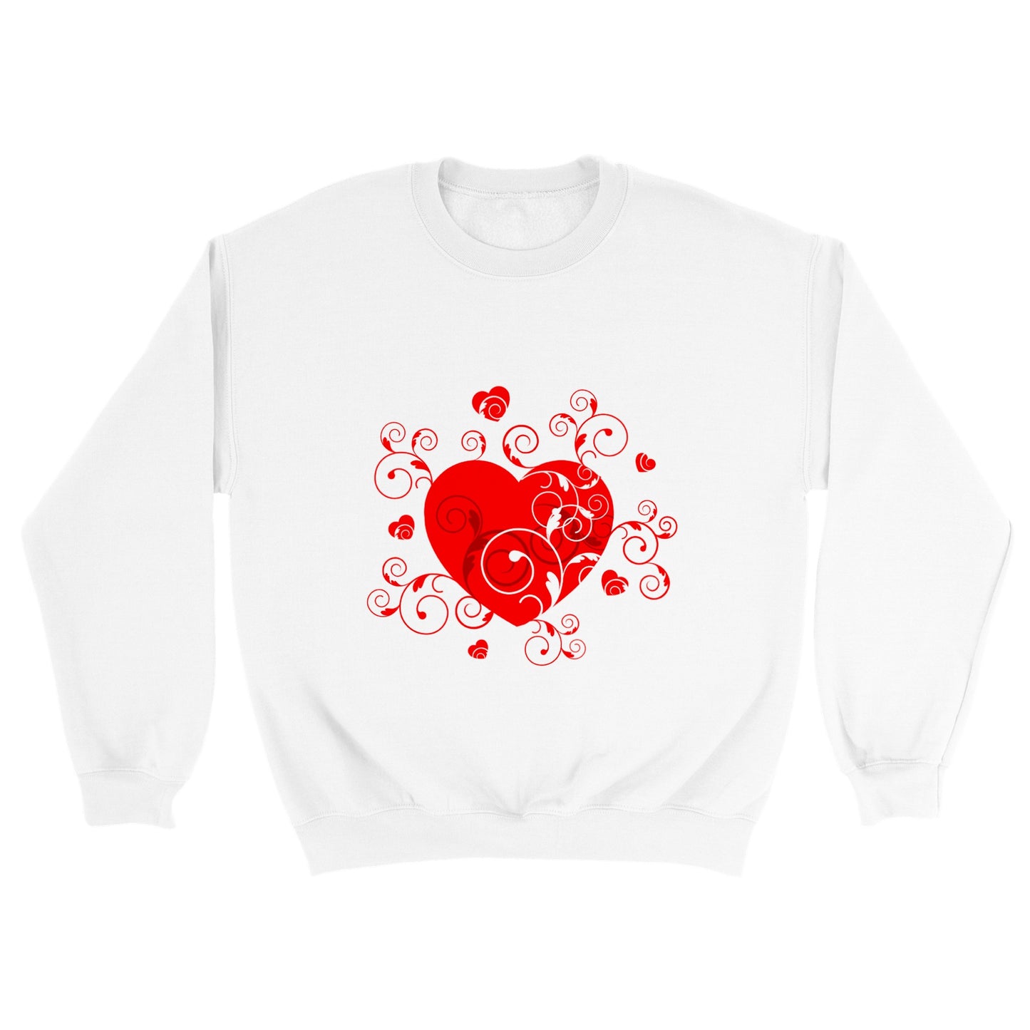 Classic Unisex Crewneck Sweatshirt - Beautiful Heart with Organic design - Valentine