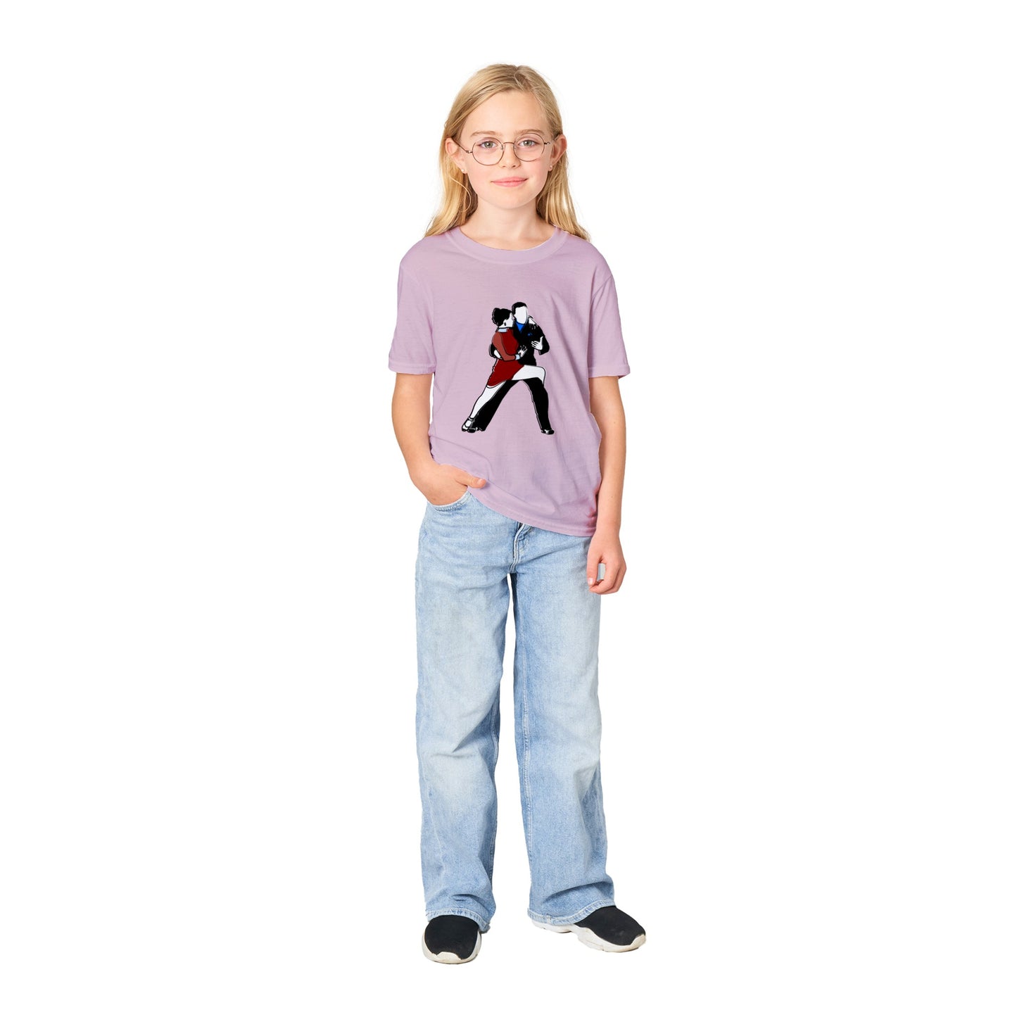 Classic Kids Crewneck T-shirt - Latin Dancers.