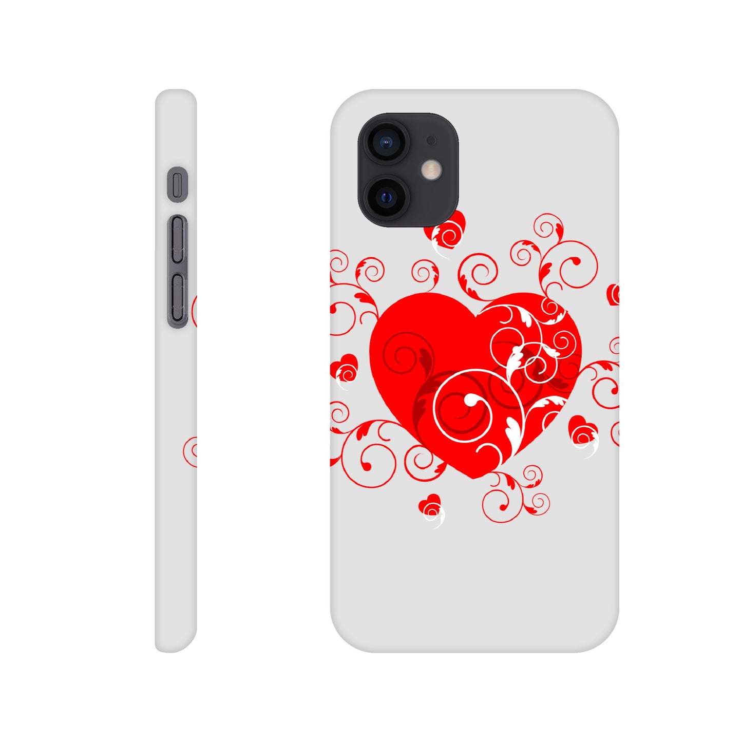 Slim case - Beautiful Heart with Organic design - Valentine