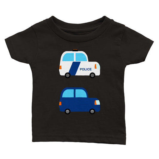 Classic Baby Crewneck T-shirt Two Cars.