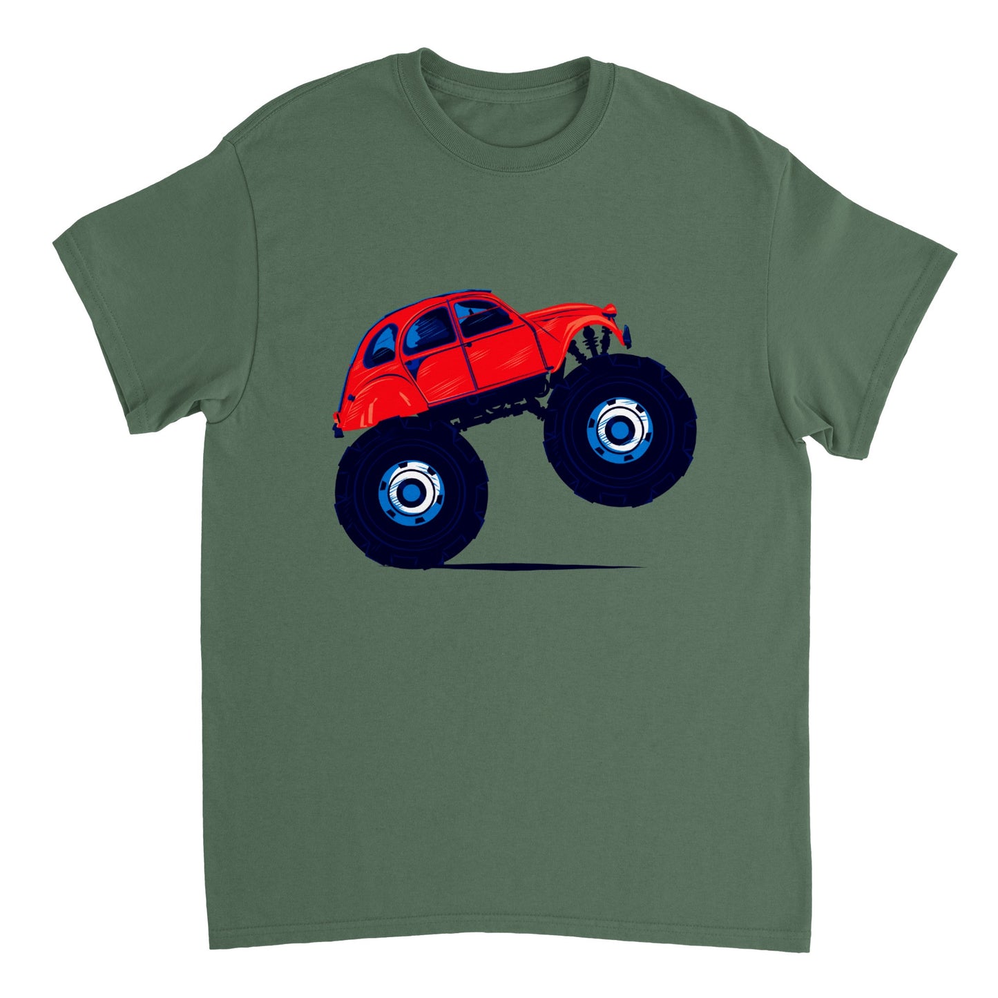 Heavyweight Crewneck T-shirt Monster Truck - 2CV